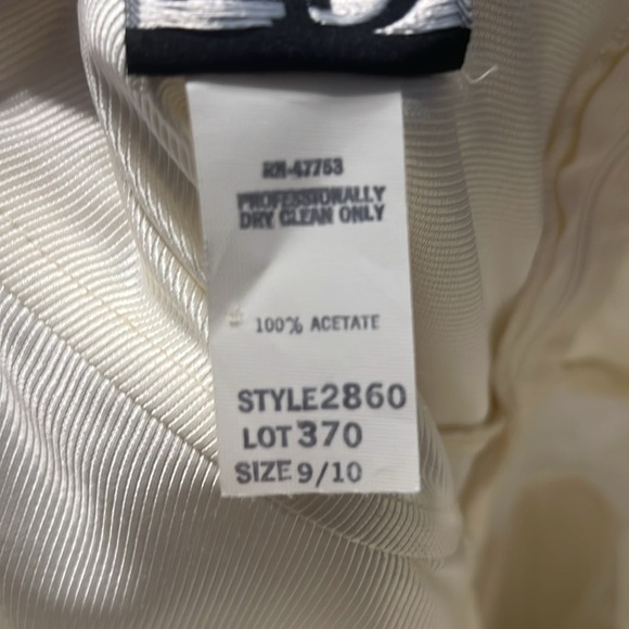 Vintage TD4 by Electra Ivory Strapless Ruffle Gown Size 9/10 – 80s Madonna Prom - Picture 14 of 14